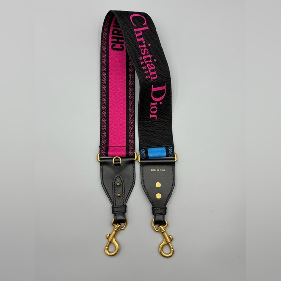 Dior Shoulder Guitar Strap Black/Pink/Blue - Picture 4 of 6